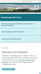 Mobile Screenshot of healthypasadena.org
